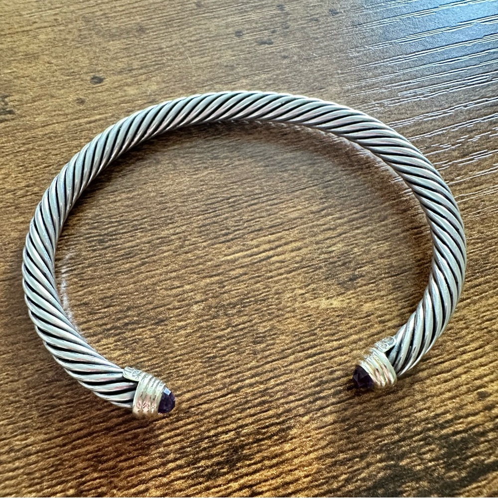 David Yurman Amethyst Bracelet 5mm